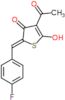 (2Z)-4-acetyl-2-[(4-fluorophenyl)methylidene]-5-hydroxythiophen-3(2H)-one