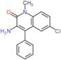 3-Amino-6-chloro-1-methyl-4-phenyl-2(1H)-quinolinone