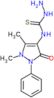 N-(1,5-dimethyl-3-oxo-2-phenyl-2,3-dihydro-1H-pyrazol-4-yl)hydrazinecarbothioamide