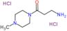 3-(4-methylpiperazin-1-yl)-3-oxopropan-1-amine dihydrochloride