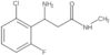 β-Amino-2-chloro-6-fluoro-N-methylbenzenepropanamide