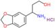 3-amino-3-(1,3-benzodioxol-5-yl)propan-1-ol hydrochloride