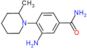 3-amino-4-(2-methyl-1-piperidyl)benzamide