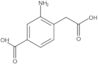 2-Amino-4-carboxybenzeneacetic acid