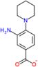 3-amino-4-piperidin-1-ylbenzoatato