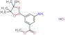 methyl 3-amino-5-(4,4,5,5-tetramethyl-1,3,2-dioxaborolan-2-yl)benzoate hydrochloride