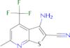 3-amino-6-methyl-4-(trifluoromethyl)thieno[2,3-b]pyridine-2-carbonitrile