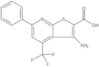 3-amino-6-phenyl-4-(trifluoromethyl)thieno[2,3-b]pyridine-2-carboxylic acid