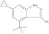 6-Cyclopropyl-4-(trifluoromethyl)-1H-pyrazolo[3,4-b]pyridin-3-amine