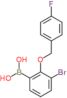 {3-bromo-2-[(4-fluorobenzyl)oxy]phenyl}boronic acid