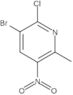 3-Bromo-2-chloro-6-methyl-5-nitropyridine