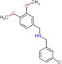 1-(3-chlorophenyl)-N-(3,4-dimethoxybenzyl)methanamine