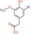 (3-bromo-4-hydroxy-5-methoxyphenyl)acetic acid