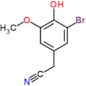 (3-bromo-4-hydroxy-5-methoxyphenyl)acetonitrile