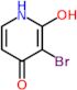 3-bromo-2-hydroxypyridin-4(1H)-one