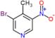 3-bromo-4-methyl-5-nitropyridine