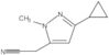3-Cyclopropyl-1-methyl-1H-pyrazole-5-acetonitrile