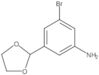 3-Bromo-5-(1,3-dioxolan-2-yl)benzenamine