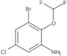 3-Bromo-5-chloro-2-(difluoromethoxy)benzenamine