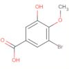 Benzoic acid, 3-bromo-5-hydroxy-4-methoxy-