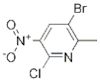 3-Bromo-6-chloro-2-methyl-5-nitropyridine