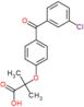 2-{4-[(3-chlorophenyl)carbonyl]phenoxy}-2-methylpropanoic acid