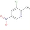 Pyridine, 3-chloro-2-methyl-5-nitro-