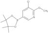 3-Chloro-2-methoxy-5-(4,4,5,5-tetramethyl-1,3,2-dioxaborolan-2-yl)pyridine
