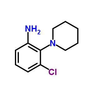 3-Chloro-2-(1-piperidinyl)benzenamine