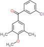 (3-chlorophenyl)(4-methoxy-3,5-dimethylphenyl)methanone