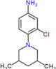 3-chloro-4-(3,5-dimethyl-1-piperidyl)aniline