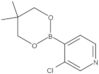 3-Chloro-4-(5,5-dimethyl-1,3,2-dioxaborinan-2-yl)pyridine