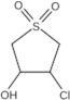 3-chloro-4-hydroxytetrahydro-1H-1lambda~6~-thiophene-1,1-dione