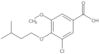 3-Chloro-5-methoxy-4-(3-methylbutoxy)benzoic acid