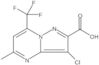 Pyrazolo[1,5-a]pyrimidine-2-carboxylic acid, 3-chloro-5-methyl-7-(trifluoromethyl)-