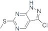 3-chloro-6-(methylthio)-1H-pyrazolo[3,4-d]pyrimidine