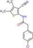 2-(4-chlorophenyl)-N-(3-cyano-4,5-dimethylthiophen-2-yl)acetamide