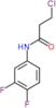 3-chloro-N-(3,4-difluorophenyl)propanamide