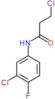 3-chloro-N-(3-chloro-4-fluorophenyl)propanamide