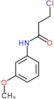 3-chloro-N-(3-methoxyphenyl)propanamide