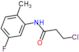 3-chloro-N-(5-fluoro-2-methylphenyl)propanamide