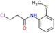 3-chloro-N-[2-(methylsulfanyl)phenyl]propanamide