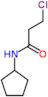 3-chloro-N-cyclopentylpropanamide