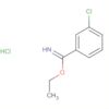 Benzenecarboximidic acid, 3-chloro-, ethyl ester, hydrochloride