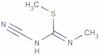 S-methyl N-cyano-N'-methylcarbamimido-thioate