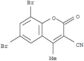 2H-1-Benzopyran-3-carbonitrile,6,8-dibromo-4-methyl-2-oxo-