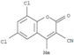 2H-1-Benzopyran-3-carbonitrile,6,8-dichloro-4-methyl-2-oxo-