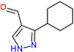 3-cyclohexyl-1H-pyrazole-4-carbaldehyde