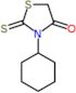 3-cyclohexyl-2-thioxo-1,3-thiazolidin-4-one