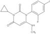 3-cyclopropyl-1-(2-fluoro-4-iodophenyl)-6-(methylamino)pyrimidine-2,4(1H,3H)-dione